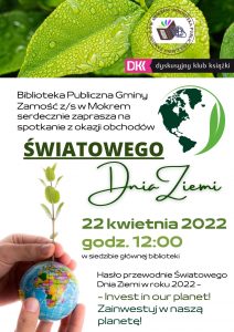 Światowy Dzień Ziemi (plakat - zaproszenie)