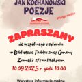 Narodowe Czytanie 2025 – Poezja Jana Kochanowskiego w Mokrem