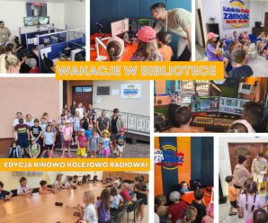 WAKACJE W BIBLIOTECE 2026 — EDYCJA KINOWO-KOLEJOWO-RADIOWA Wakacyjny Express Wyobraźni ruszył w kolejną podróż!