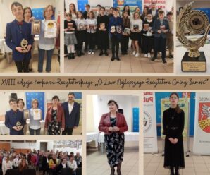 cd. XVIII EDYCJI KONKURSU RECYTATORSKIEGO „O LAUR NAJLEPSZEGO RECYTATORA GMINY ZAMOŚĆ 2026” pod patronatem Wójta Gminy Zamość Pana Ryszarda Gliwińskiego