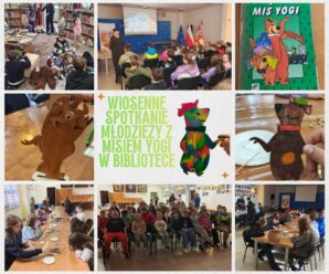 Wiosenne spotkanie młodzieży z Misiem Yogi w bibliotece