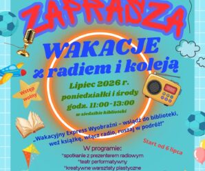 WAKACJE W BIBLIOTECE 2026 — EDYCJA KOLEJOWO RADIOWA! 🚂📻