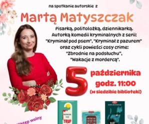 📚 ZAPROSZENIE NA SPOTKANIE AUTORSKIE